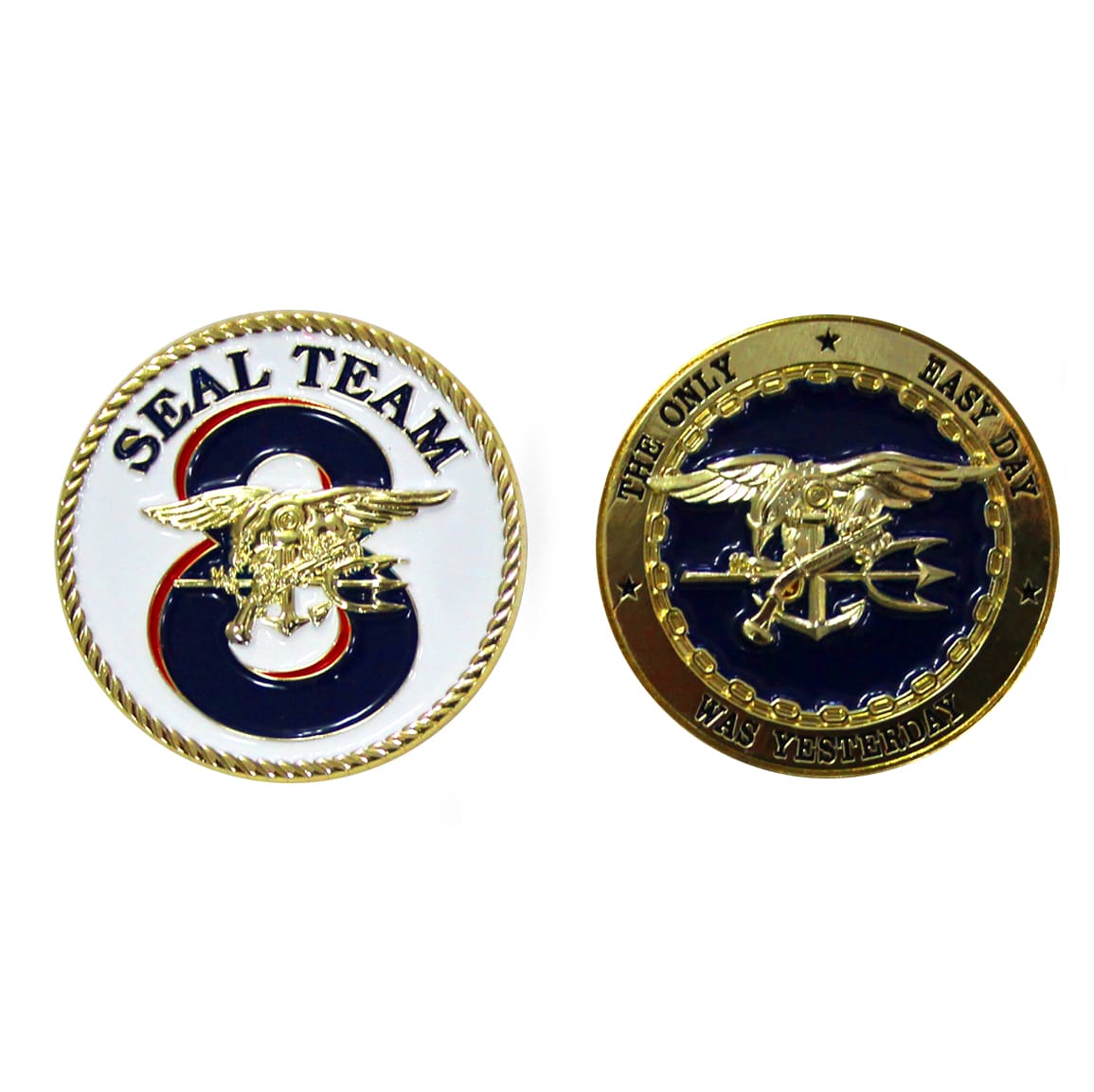 NAVY SEALs team 8 チャレンジコイン CHALLENGE COIN Seal Team Eight 8 US NAVY NAVAL SPECIAL