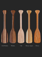 Bare 22 inch hardwood paddles: Oak Walnut, Walnut, Oak, Cherry Aspen, Cherry