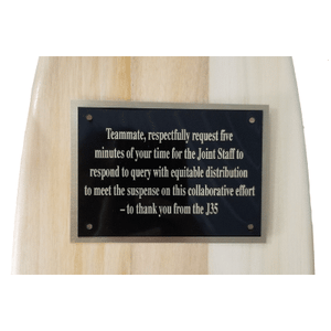 Engraved Text Plate - 2" x 3"