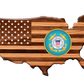 United States of America Wooden Wall Art