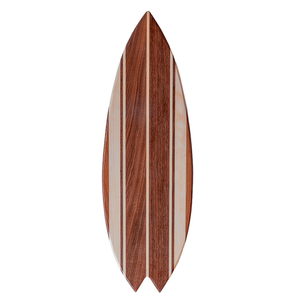 Bare Wooden Surfboard