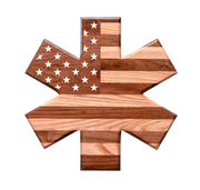 American Flag EMT Star of Life