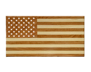 Bare Wooden American Flag