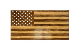 Large - Wooden Flag, Oak/Walnut