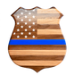 American Flag Police Badge