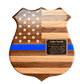 American Flag Police Badge