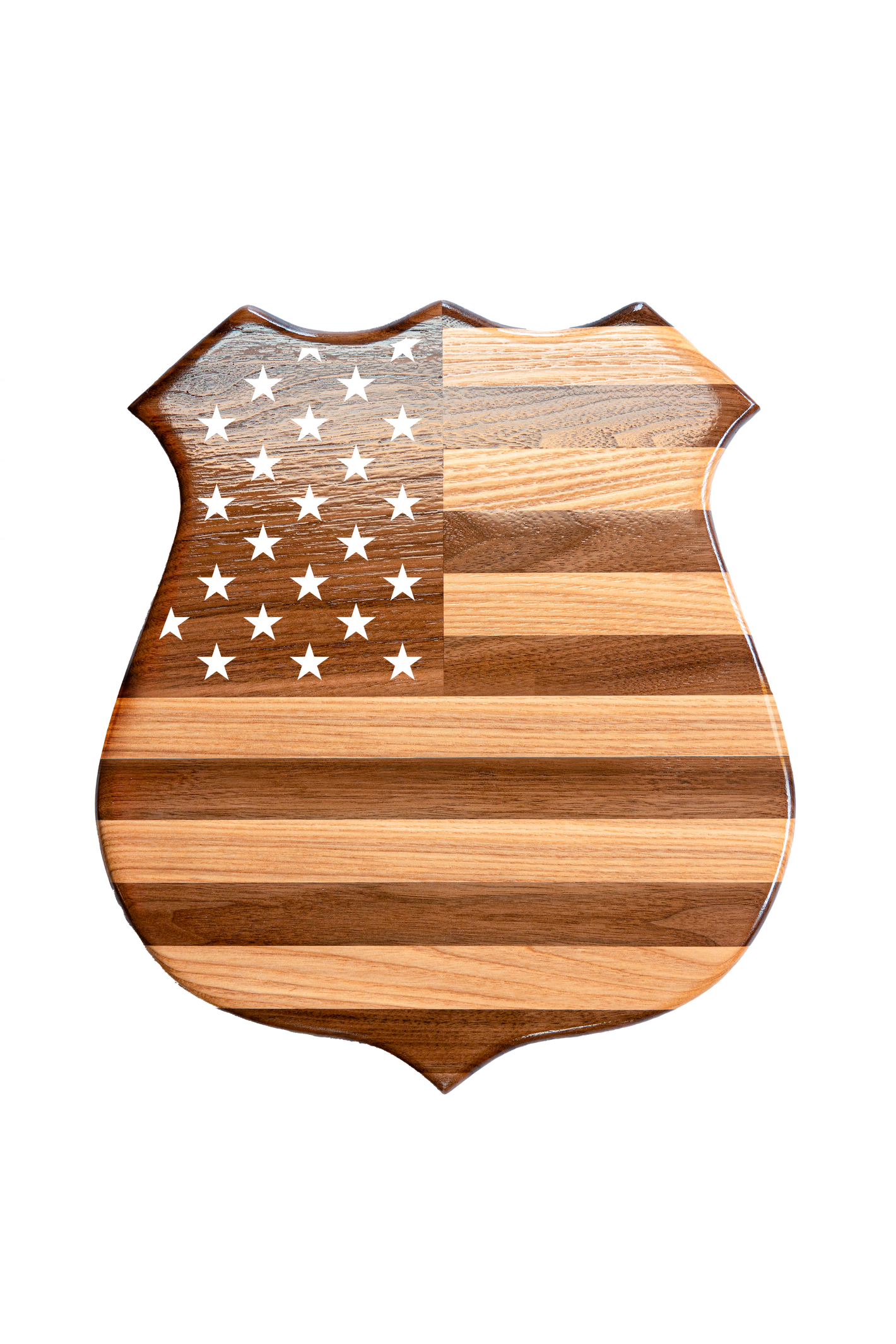 American Flag Police Badge