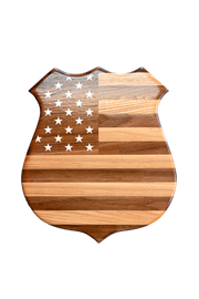 American Flag Police Badge