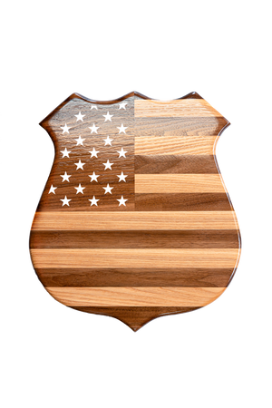 American Flag Police Badge