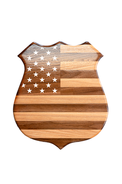 American Flag Police Badge