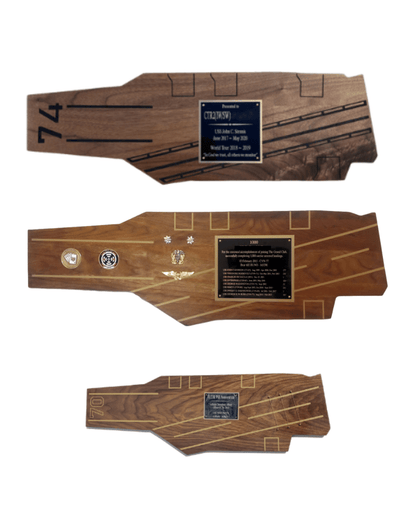 Personalized Wooden Flight Deck Carrier