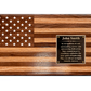 American Flag Wooden Wall Art - Oak & Walnut - Personalized Gift