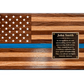 American Flag Wooden Wall Art - Oak & Walnut - Personalized Gift