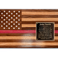 American Flag Wooden Wall Art - Oak & Walnut - Personalized Gift