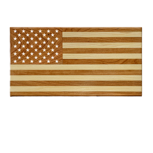Personalized Wooden American Flag