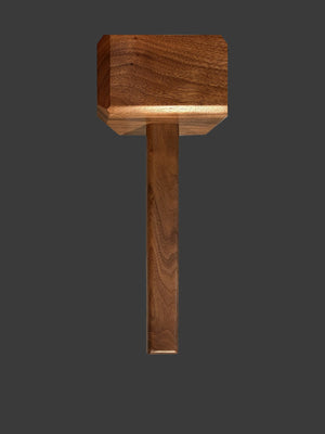 Walnut wooden hammer
