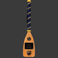 2.5' Natural Pine personalized paddle with Nautical Spiral wrap