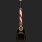 2.5' Black Pine personalized paddle with Old Glory wrap