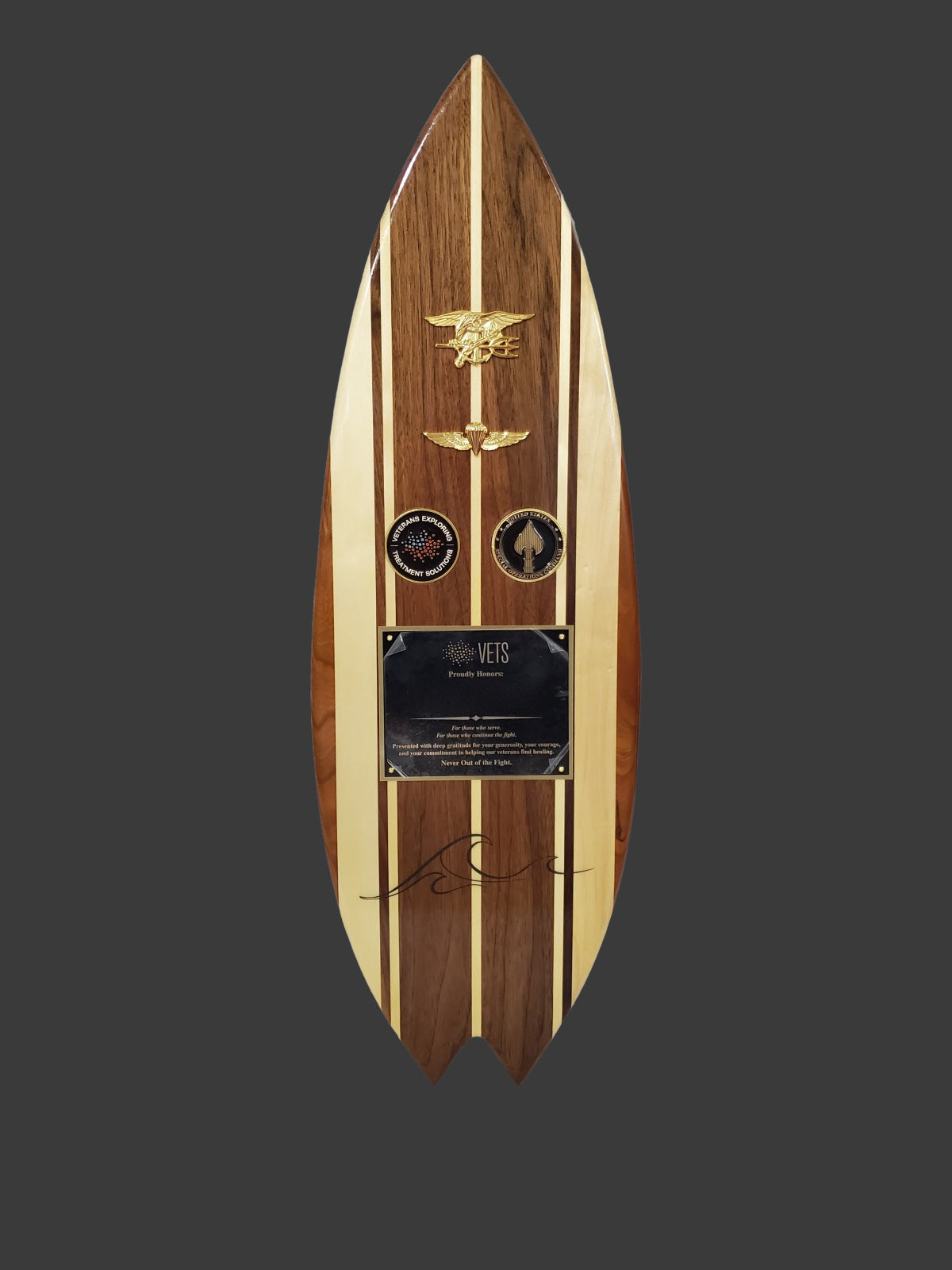 Personalized Wooden Surfboard