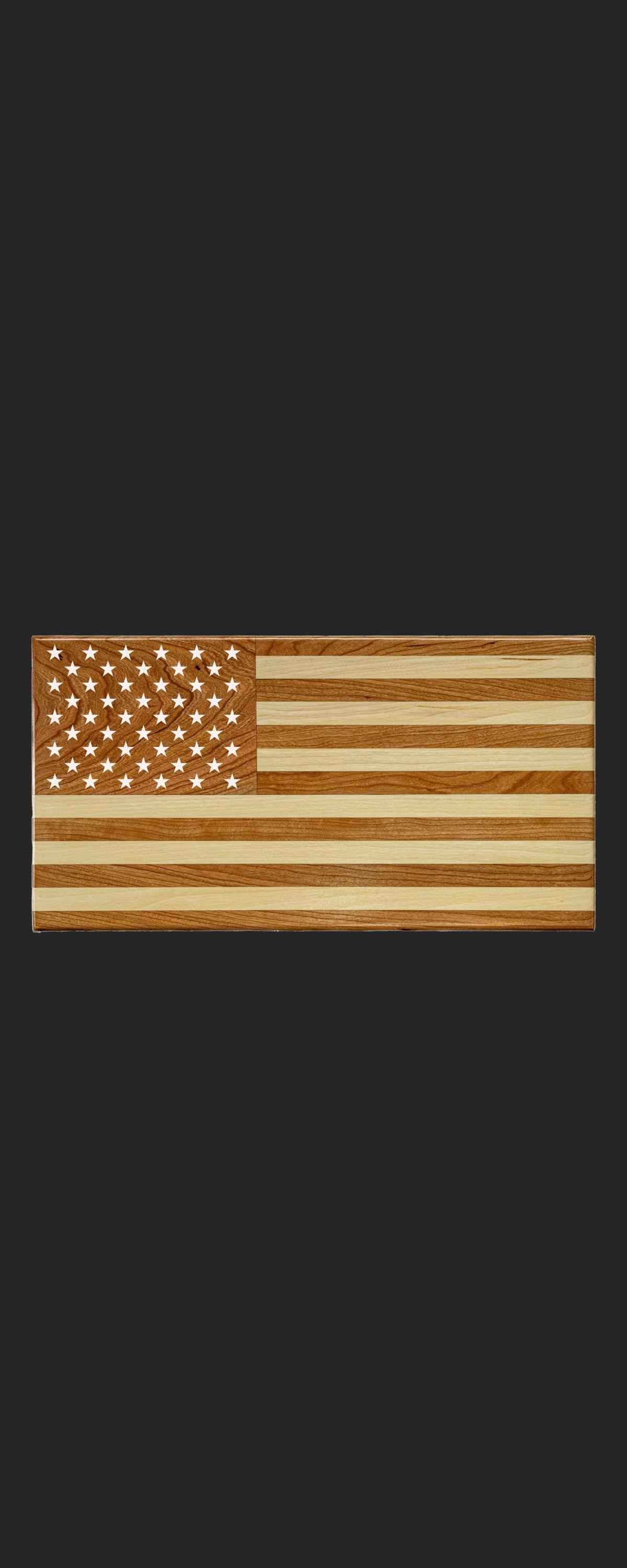 Personalized Wooden American Flag