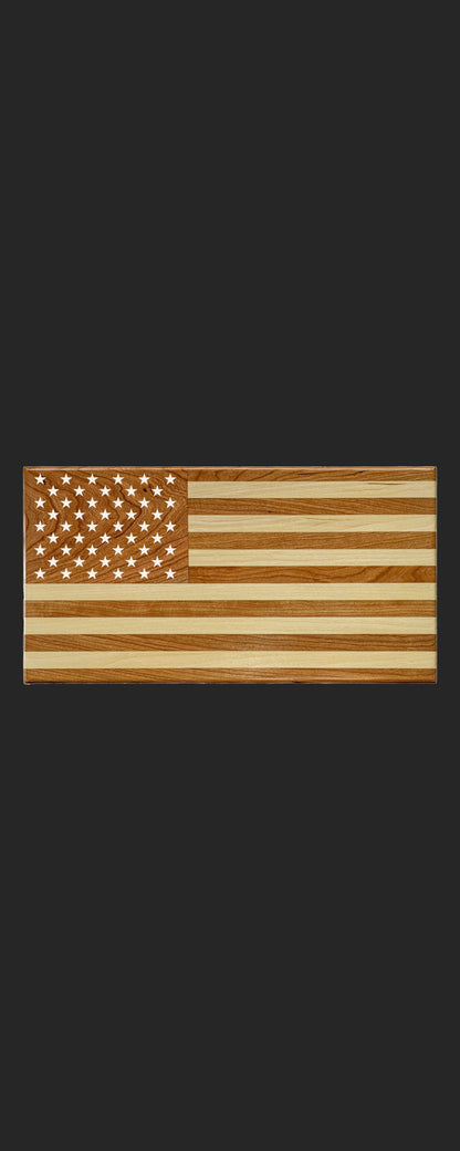 Personalized Wooden American Flag