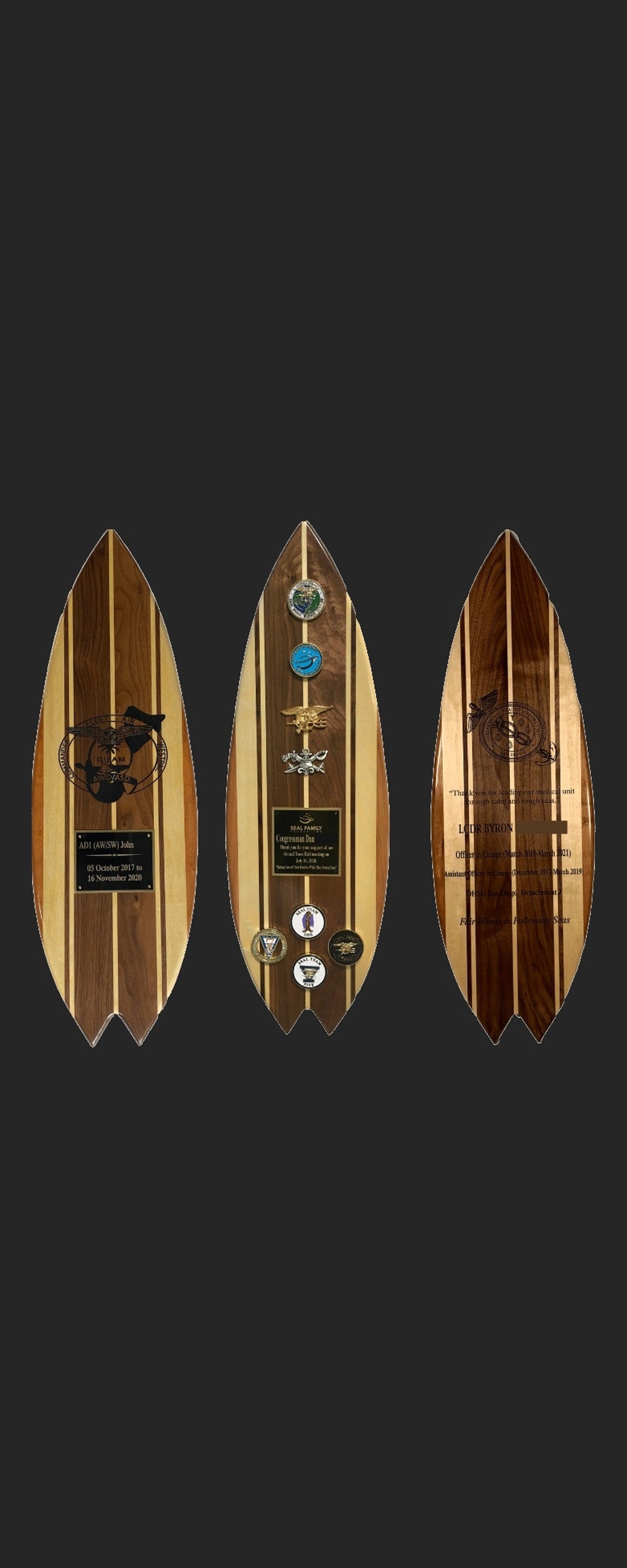 Personalized Wooden Surfboard