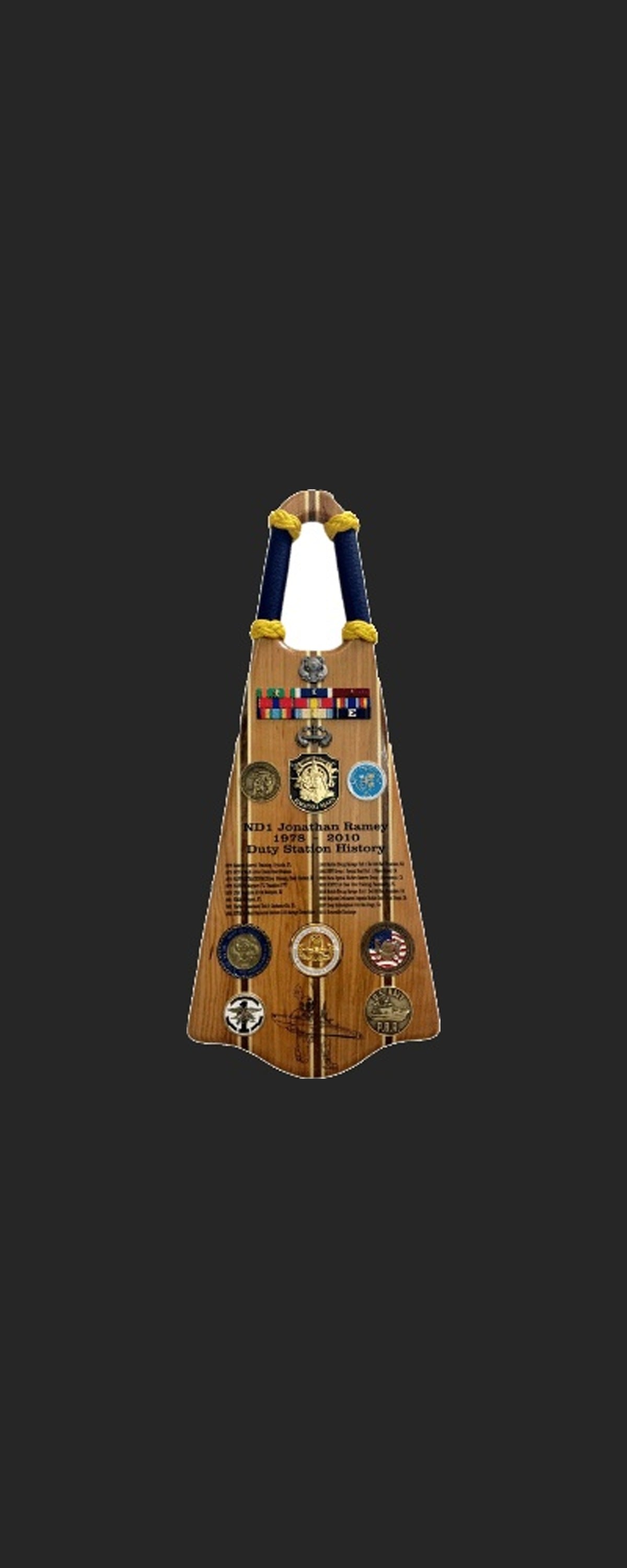 Personalized Wooden Fin