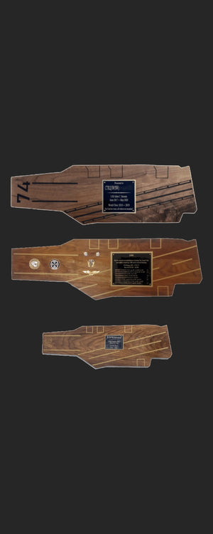Personalized Wooden Flight Deck Carrier